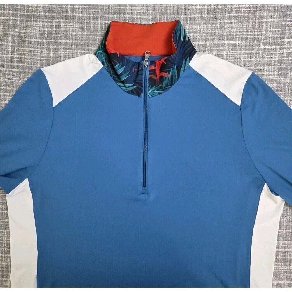 NWT Lohla Sport Sandi Womens Golf Top Colorblock Jungle Tag XXL - Fits Like L/XL